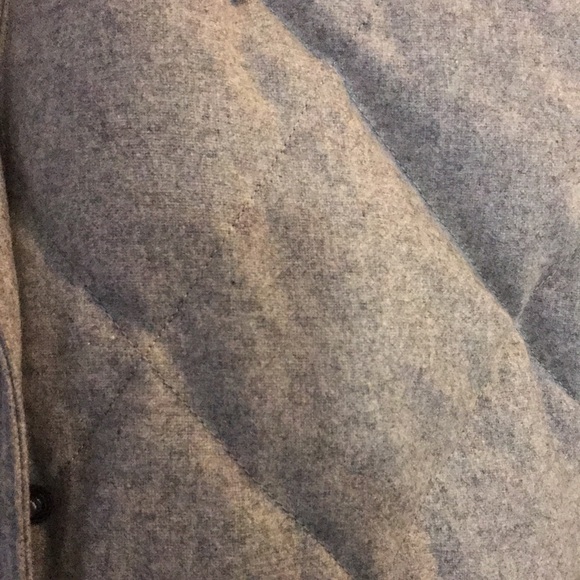 LANDS END 🆕 *NWOT* FAUX FUR DOWN VEST LIGHT GREY HEATHER Size 3X / 24W-26W - Picture 11 of 11